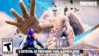 🚨 VAZOU TUDO do EVENTO AO VIVO da ESTÁTUA GIGANTE da TEMPORADA 2/3 do FORTNITE! NOVO TEASER OFICIAL!