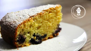 EASY BEST Blueberry Lemon Orange Cake Recipe, Tea Cake, Быстрый Кекс к Чаю с Ягодами и Цедрой РЕЦЕПТ