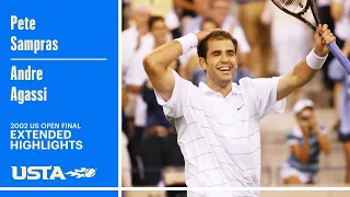 Pete Sampras vs. Andre Agassi Extended Highlights | 2002 US Open Final