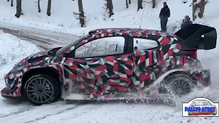 Test Rallye Monte Carlo 2022 / Seb Ogier Toyota Yaris Rally1 hybride