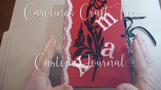 Flip through of a custom journal, she loves red, black and roses.