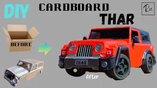 How to make THAR car with cardboard  || Thar Kaise banaye || how to made Thar car #mahindrathar