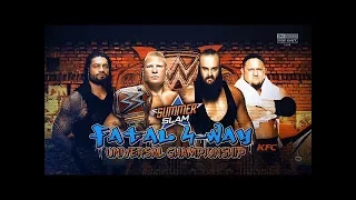 WWE Summerslam 2017 - Brock Lesnar (c) vs Roman Reigns vs Samoa Joe vs Braun Strowman Promo HD