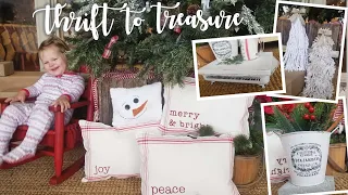 Thrift to Treasure • Tissue Paper Stamp Container • Place mat Pillows • Mop Head Trees • Tray