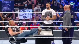 Firma de Contrato entre Roman Reigns y Brock Lesnar para Crown Jewel - Smackdown 15/10/2021 Español
