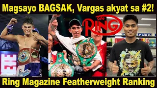 Mark Magsayo BAGSAK sa #3, Vargas #2 sa Ring Magazine Featherweight Rankings | Navarette #1 parin