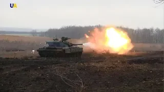 Українські танкісти провели масштабні навчання в Луганській області