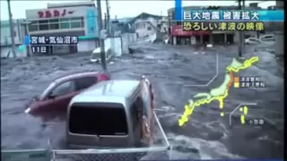 Tsunami in Japan 3.11 first person FULL raw footage