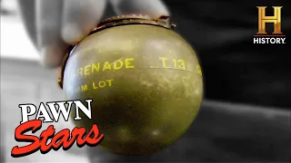 Pawn Stars: Rick REALLY Wants This WWII Grenade (Season 3)