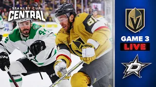 Dallas Stars vs. Vegas Golden Knights | Live Action | Game 3 | Stanley Cup Playoffs