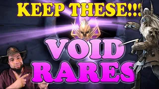 KEEP THESE!!! Void Rares | Raid Shadow Legends