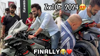 Finally Taking Delivery of India’s First Kawasaki Zx10r 2024 😍 | Caught By Police For Loud Exhaust