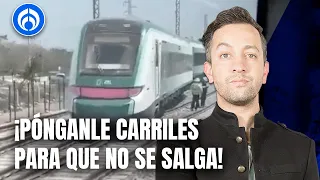 ¡Se les va el Tren!... Se descarrila vagón del Tren Maya