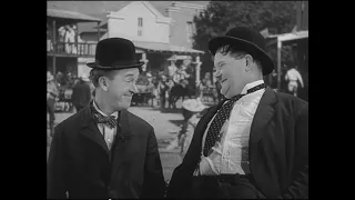 Laurel and Hardy Way out West   Saloon Dance