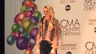 Kelsea Ballerini backstage at CMA Country Christmas