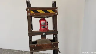 пресс из домкрата своими руками hydraulic press diy