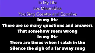 IN MY LIFE KARAOKE: YOU SING COSETTE AND EPONINE