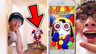 I SPENT THE NIGHT INSIDE POMNI’S HOUSE!! *OMG SHE CAUGHT ME*