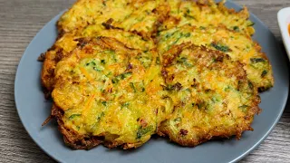 Potatoes with zucchini taste better than meat! Easy and cheap recipe!ASMR