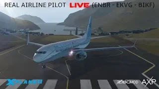 Real Airline Captain LIVE | ZIBO MOD 737 | Bergen - Faroe Islands - Keflavik