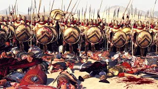 7,200 Roman Legionaries Vs 2,250  Spartans | Total War Rome 2