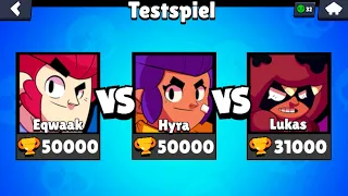 50.000🏆 vs 50.000🏆 vs LUKAS... Werde ich im 1 vs 1 gewinnen? 😱 Brawl stars deutsch