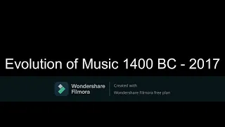 Evolution Of Music 1400 BC - 2017 AD (Reupload From ta.maki) Link in The Description