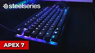 SteelSeries Apex 7 TKL - Unboxing, RGB Settings & Typing Sounds (Red Switch)