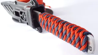 How to Make a Paracord "Knife" Handle Wrap - 2 Color Simple West Country Whipping Knot-CBYS