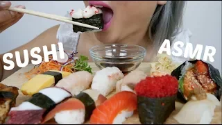 ASMR SUSHI *NO Talking Relaxing Eating Sounds | N.E Let's Eat