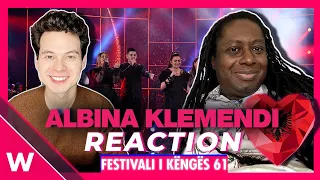 Albina Kelmendi "Duje" REACTION | Albania Eurovision 2023