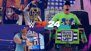 WWE 2K24 - All Versions Of John Cena ENTRANCES (PS5)