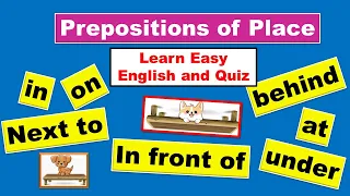 Prepositions of Place |  IN, ON, AT   | Easy Lesson for Kids | Jolly English