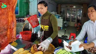 🇻🇳"Sài gòn mưa bão" LYLY bán bánh mì heo quay 15k