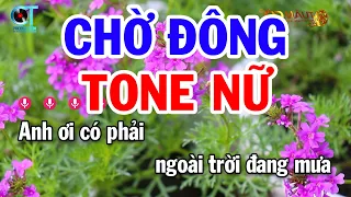 Karaoke Chờ Đông Tone Nữ Nhạc Sống Mới 2023 | Nhạc Sống Tuấn Cò Karaoke