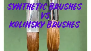 Kolinsky vs synthetic brushes