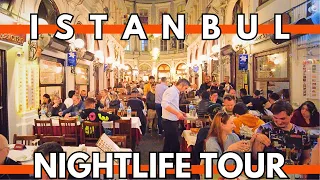ISTANBUL CITY CENTER  NIGHTLIFE WALKING TOUR  ISTIKLAL STREET 2023 | 4K UHD 60FPS