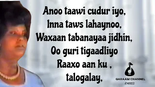 TAWAAWAC || Shamso Cumar Axmed|| HD +Lyrics