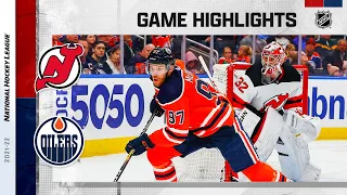 Devils @ Oilers 3/19 | NHL Highlights 2022