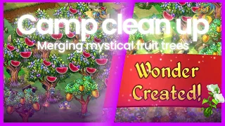 Merge dragons camp clean up: merging mystical fruit trees