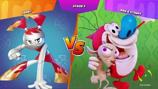 Nickelodeon All-Star Brawl - First time playing as Jenny (Hard Arcade)