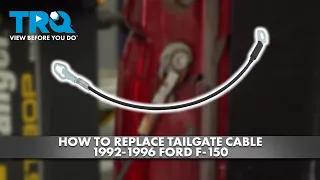 How to Replace Tailgate Cable 1992-1996 Ford F-150
