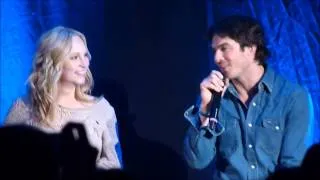 Ian Somerhalder Candice Accola say I LOVE YOU in Flemish IK HOU VAN JOU BloodyNightCon Europe 2014