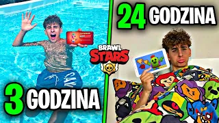 MUSIAŁEM PRZEZ 24H CIĄGLE GRAĆ w BRAWL STARS...😨