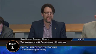 March 5, 2020 - T&E Committee Worksession