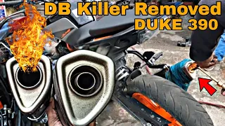KTM Duke390 BS6 without DB killer🔥|How to remove DB killer in Duke 390/250 | 2022