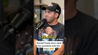 Donald Trump Does Rapid Fire Questions With The Neck Boys