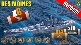 Des Moines 8 Kills & 358k Damage | World of Warships Gameplay