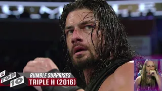 WWE Top 10 Royal Rumble Surprises | REACTION