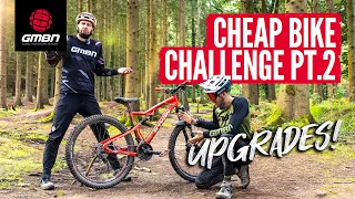 Upgrading Our $150 Enduro MTBs! | GMBN Cheap Bike Challenge Pt.2